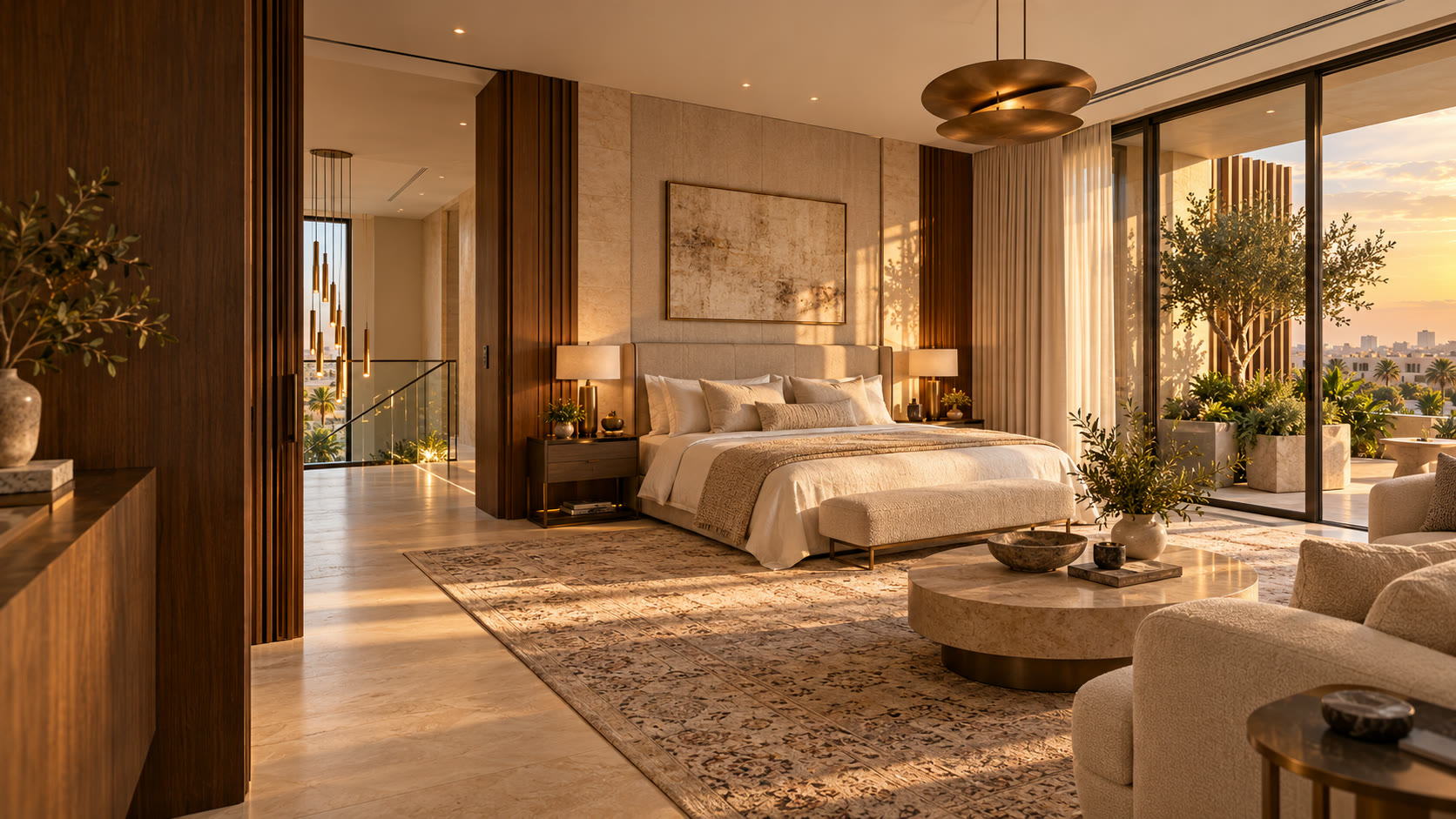 Illustrative private family space on the top floor